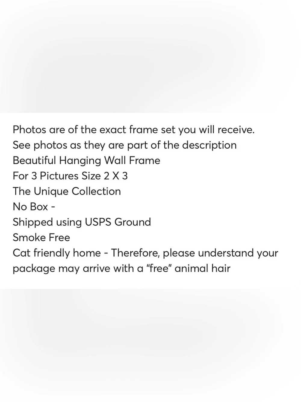 Beautiful Hanging Wall Frame For 3 Pictures Size 2 X 3 - The Unique Collection